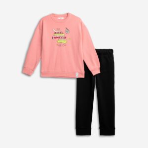 Παιδικό Σετ Φόρμα / Φούτερ με  διακριτική στάμπα Κορίτσι FUNKY FOR KIDS