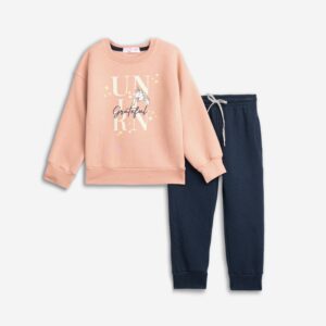 Παιδικό Σετ Φόρμα / Φούτερ με διακριτική στάμπα Κορίτσι FUNKY FOR KIDS