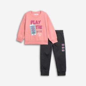 Παιδικό Σετ Φόρμα / Φούτερ με διακριτική στάμπα Κορίτσι FUNKY FOR KIDS