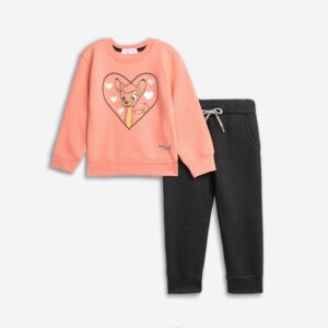 Παιδικό Σετ Φόρμα / Φούτερ με διακριτική στάμπα Κορίτσι FUNKY FOR KIDS