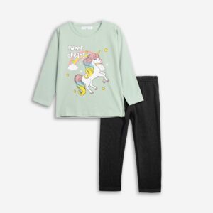 Παιδικό Σετ Μπλούζα / Κολάν με διακριτική στάμπα Κορίτσι FUNKY FOR KIDS