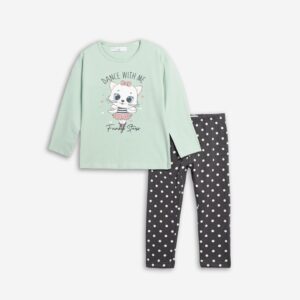 Παιδικό Σετ Μπλούζα / Κολάν με διακριτική στάμπα Κορίτσι FUNKY FOR KIDS