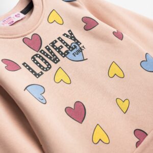 Βρεφικό Σετ Φόρμα / Φούτερ με διακριτική στάμπα Κορίτσι FUNKY FOR KIDS