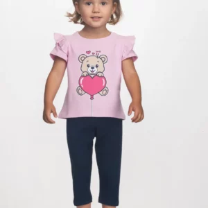 Παιδικό Σετ T-shirt με στάμπα / Κολάν  Κορίτσι JOYCE