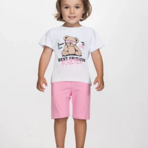 Παιδικό Σετ T-shirt με στάμπα / Σορτσάκι  Κορίτσι JOYCE