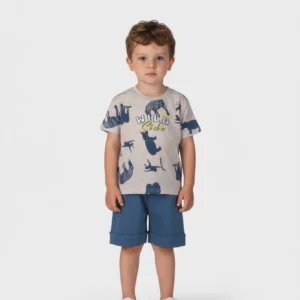 Παιδικό Σετ T-shirt / Σορτς με all over σχέδιο Αγόρι JOYCE
