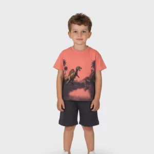 Παιδικό Σετ T-shirt / Σορτς με all over σχέδιο Αγόρι JOYCE