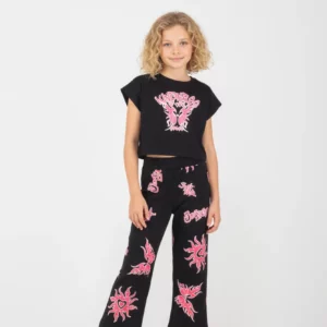 Παιδικό Σετ T-shirt / Παντελόνα βαμβακερή με all over σχέδιο Κορίτσι JOYCE