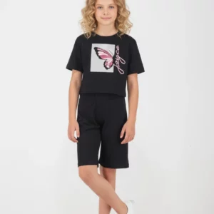 Παιδικό Σετ T-shirt / Σορτσάκι  με στάμπα Κορίτσι JOYCE