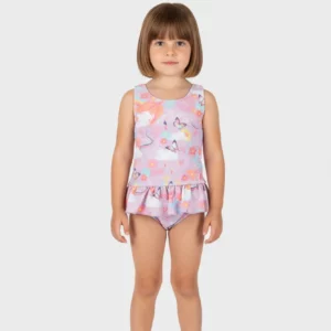 Παιδικό Μαγιό ολόσωμο με all over σχέδιο Κορίτσι JOYCE