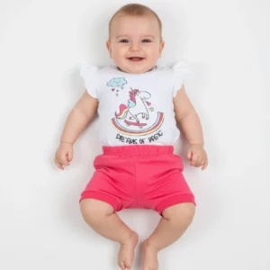 Βρεφίκο Σετ T-shirt / Σόρτς με στάμπα Κορίτσι JOYCE