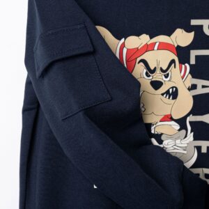 Παιδικό Σετ Φόρμα / Φούτερ αχνούδωτο λεπτό με διακριτική στάμπα  Αγόρι FUNKY FOR KIDS